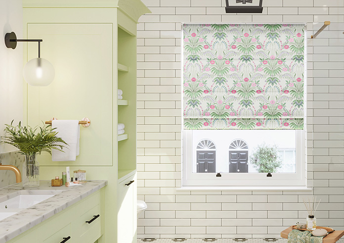 Cotswold Faux Silk, Candyfloss - Motorised Roman Blind - Image 3